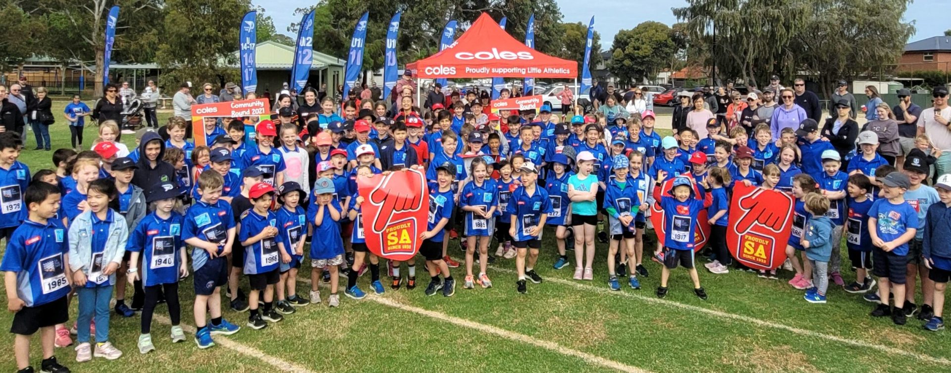 Athletes in a Coles round event at Plympton Flyers